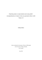 Exploring nature as representation and young adults’ conceptualisations of nature in the user-generated online world: Nature 2.0