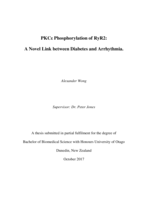 PKCε Phosphorylation of RyR2: A Novel Link between Diabetes and Arrhythmia.