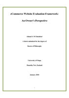 eCommerce Website Evaluation framework: An Owner's Perspective