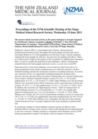 Proceedings of the 217th Otago Medical School Research Society Meeting -  Research Staff Speaker Awards; 19 Jun 2013