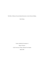 The Effect of Memory-Focused Judicial Instructions on Juror Decision-Making