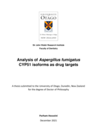 Analysis of Aspergillus fumigatus CYP51 isoforms as drug targets