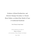 Evidence of Renal Dysfunction, and Sclerotic Damage Secondary to Chronic Heart Failure; an Inbred Rat Model of Type 2 Cardiorenal Syndrome