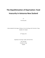 The Depoliticisation of Deprivation: Food Insecurity in Aotearoa New Zealand
