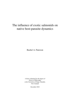 The influence of exotic salmonids on native host-parasite dynamics