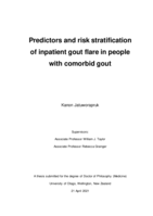 Predictors and risk stratification of inpatient gout flare in people with comorbid gout