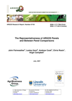 The representativeness of ARGOS panels and between panel comparisons