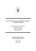 How do norms emerge in multi-agent societies? Mechanisms design