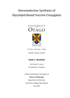 Stereoselective synthesis of glycolipid-based vaccine conjugates