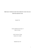 Drivers of temperate reef fish community structure and food web architecture