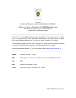 Stranger to the Islands: voice, place and the self in Indigenous Studies