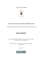 Activism, Science and the Infinite Game: Exploring the relationship between science and environmental activism