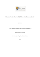 Mandatory Te Reo Māori: Contributions to Identity