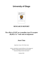 The effect of S107 on ryanodine type II receptor (RyR2) Ca2+ leak and arrangement