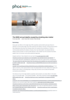 The 5000 annual deaths caused by smoking also matter