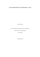 State Responsibility for Children in Care