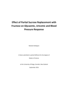 Effect of Partial Sucrose Replacement with Fructose on Glycaemic, Uricemic and Blood Pressure Response