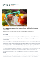 Strong public support for healthy food policies in Aotearoa