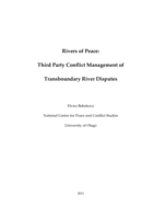 Rivers of Peace: Third Party Conflict Management of Transboundary River Disputes