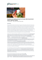 Smoking and vaping among 14 to 15 year olds: Government action urgently needed