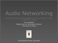 Networking audio