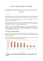 Electric vehicle uptake in Dunedin 2018