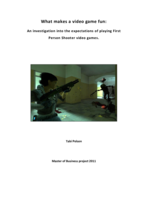 What makes a video game fun: An investigation into the expectations of playing First Person Shooter video games.