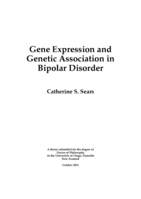Gene expression and genetic association in bipolar disorder