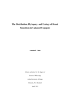 The Distribution, Phylogeny, and Ecology of Brood Parasitism in Calanoid Copepods