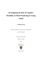 Investigating the role of cognitive flexibility in mind wandering in young adults