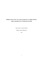 Religion and Sex Work: Sex workers perspectives on religion, identity, family and health in New Zealand and Australia