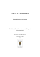 Dental occlusal stress