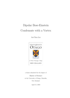 Dipolar Bose-Einstein Condensate with a Vortex