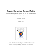 Regular Hierarchical Surface Models: A conceptual model of scale variation in a GIS and its application to hydrological geomorphometry