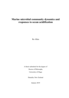 Marine microbial community dynamics and responses to ocean acidification