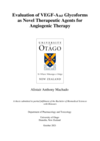 Evaluation of VEGF-A165 Glycoforms as Novel Therapeutic Agents for Angiogenic Therapy