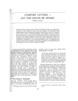 Comfort Letters - Let the Issuer Be Aware!
