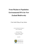 From phylum to population: Environmental DNA for New Zealand biodiversity