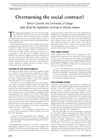 Overturning the Social Contract?