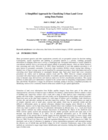 A Simplified Approach for Classifying Urban Land Cover using Data Fusion
