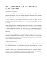 Including Privacy in a Modern Constitution