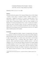 Community Probation in New Zealand / Aotearoa