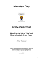 Identifying the Role of ENaC and Hyperuricemia in Breast Cancer