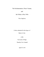 The Rockumentaries, Direct Cinema, and the Politics of the 1960s