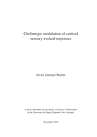 Cholinergic modulation of cortical sensory-evoked responses
