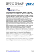 Proceedings of the 223rd Otago Medical School Research Society Meeting -  Research Staff Speaker Awards; 9 Jul 2014