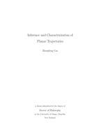 Inference and Characterization of Planar Trajectories