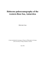 Holocene paleoceanography of the western Ross Sea, Antarctica
