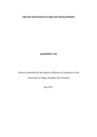 The Key Influences in Spin-off Development