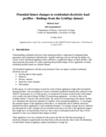 Potential future changes to residential electricity load profiles – findings from the GridSpy dataset